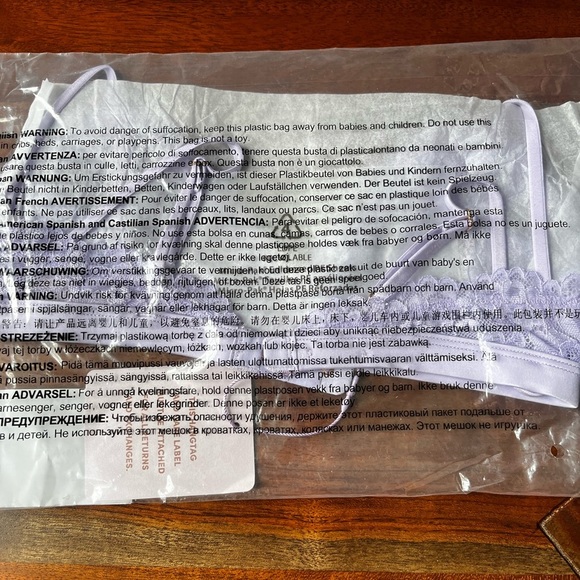 Savage X Fenty Purple Lavender Floral Lace & Mesh Bralette - Picture 14 of 15